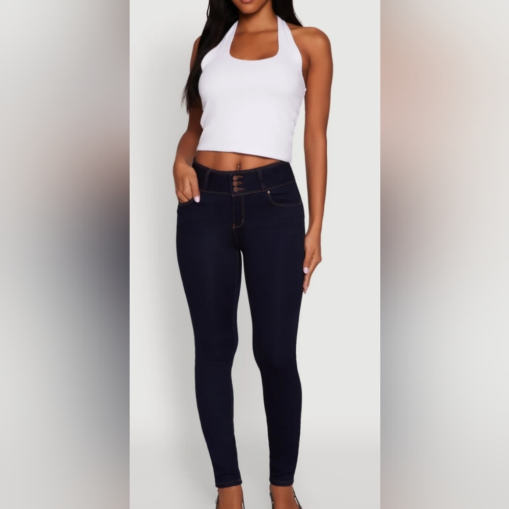 Jeans Women  Wax Jeans  Size 9 Style Skinny High Rise  Stretch Blue  Excellent C